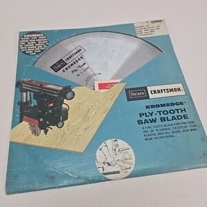 Sears Craftsman 10" Kromedge Ply Tooth Blade #32446